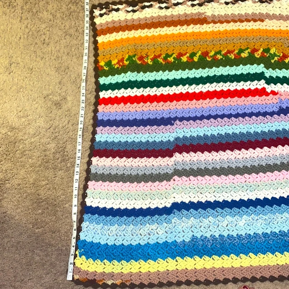 Crochet Knit Baby Colorful‎ Blanket